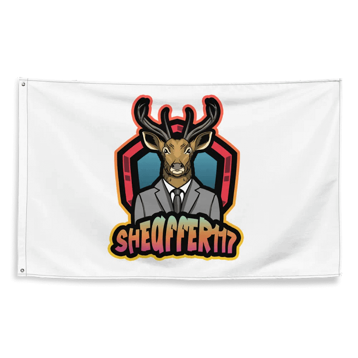 Deer in a Suit All-Over Flag product image (2)