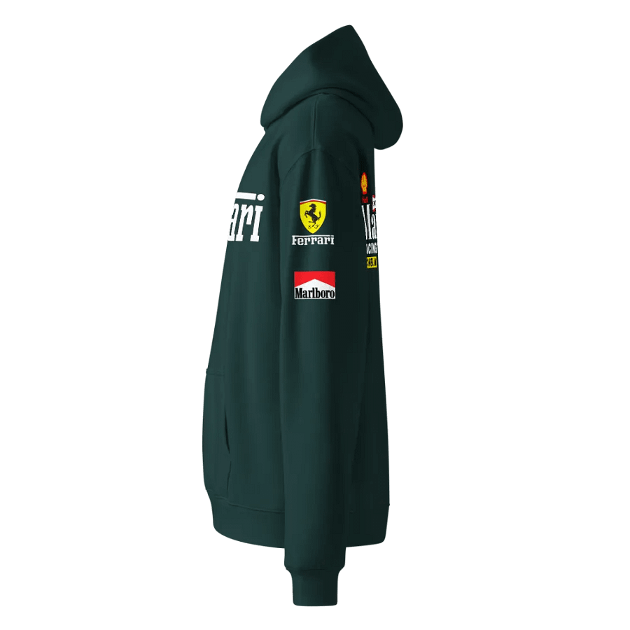 FERRARI MARLBORO Logo Unisex Oversized Green Hoodie product image (3)
