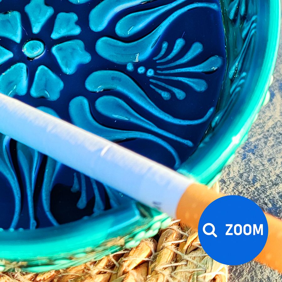 Handmade Turquoise Ceramic Ashtray – Unique Artisanal Home Decor, directly from the shores of the Bosphorus! product image (6)