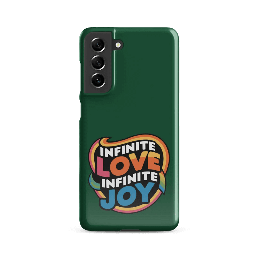 Infinite Love Infinite Joy Snap Case for Samsung (Green) product image (2)
