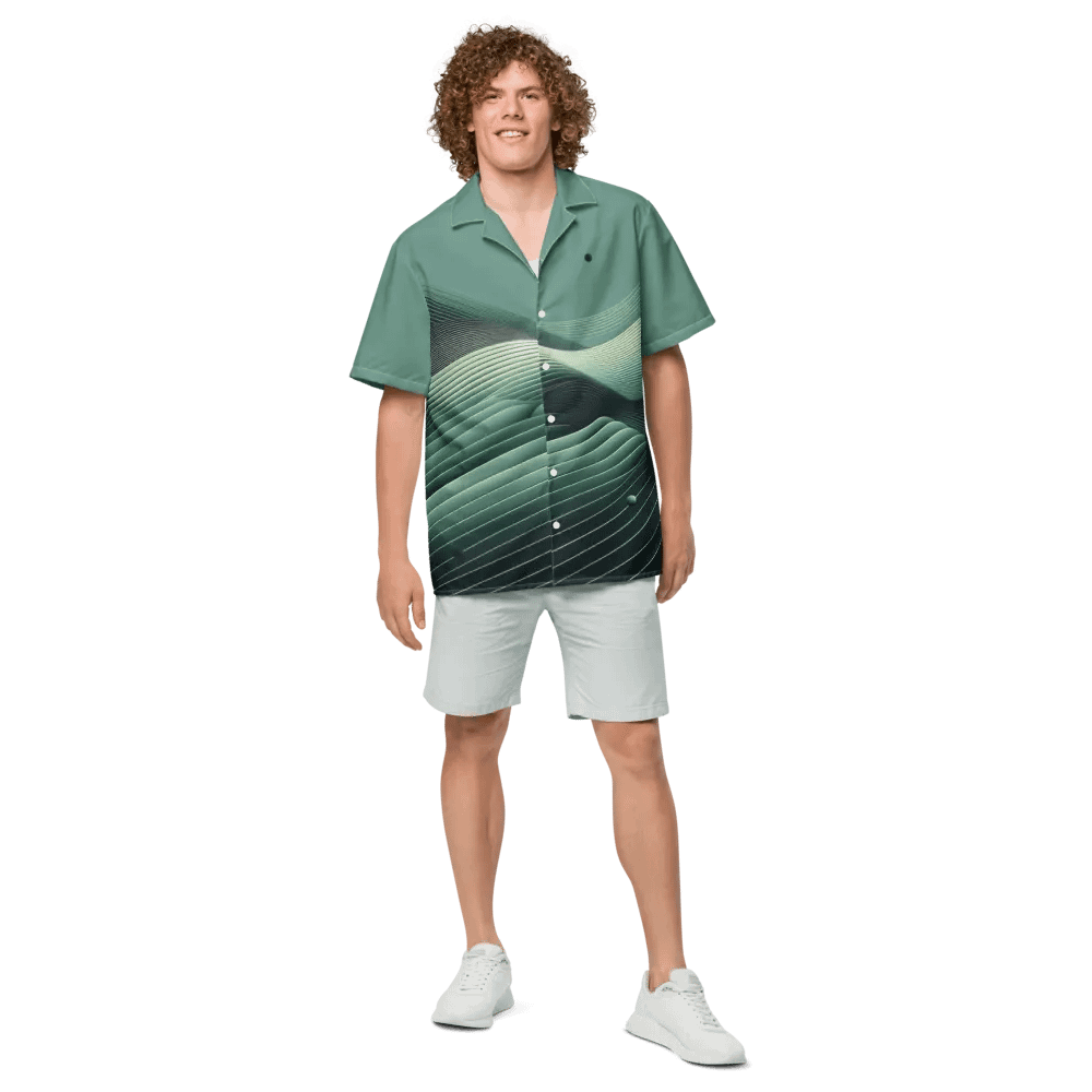 Men's Full-Print-10 Green Hawaiian Shirt product image (7)