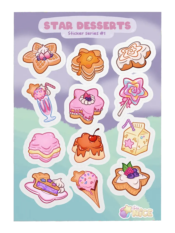 Star Desserts Sticker Sheet product image (1)