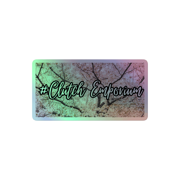 Clutch Holographic Sticker/ Cherry Blossom product image (2)
