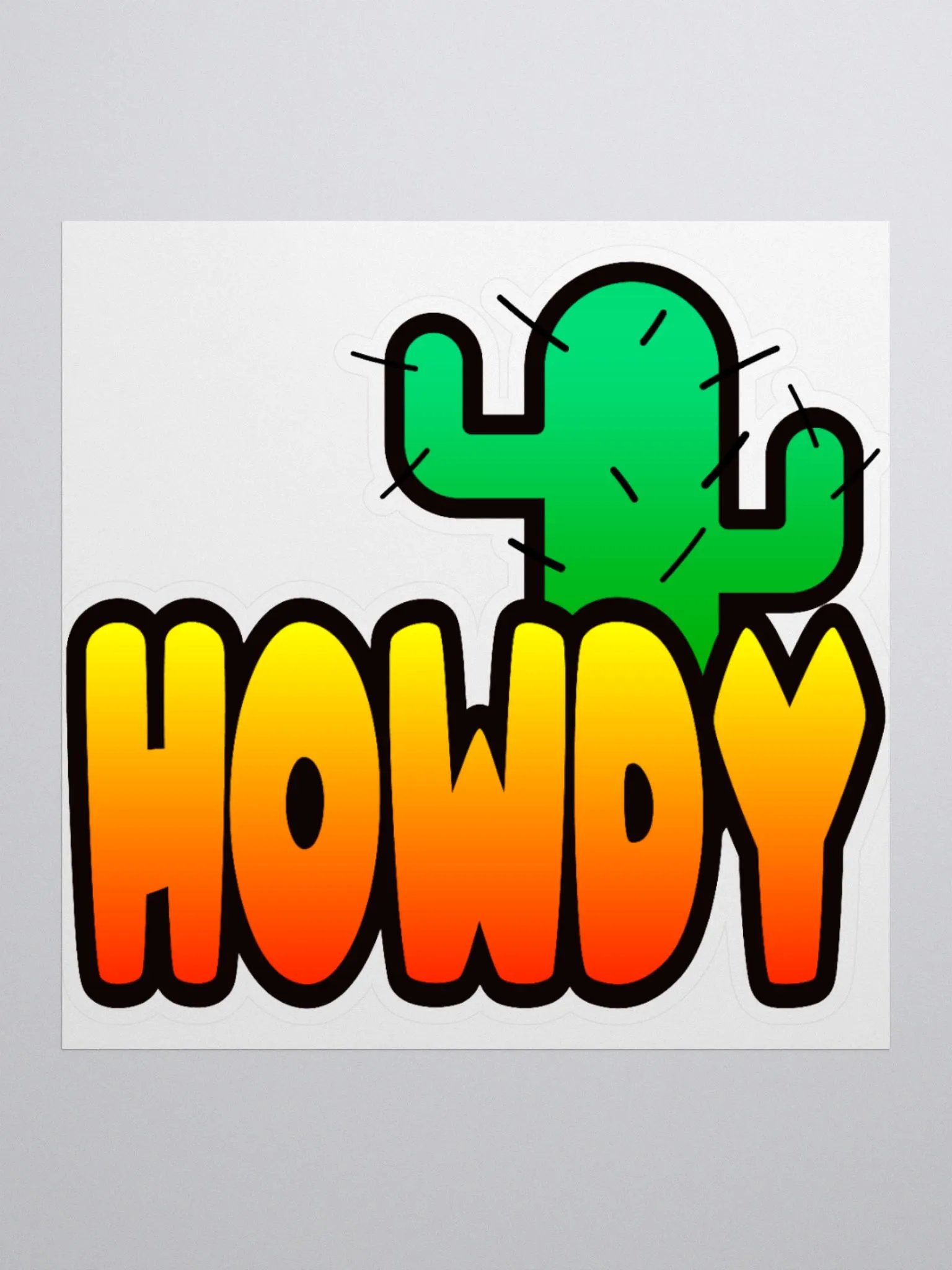 ftap Howdy 3in Sticker product image (1)