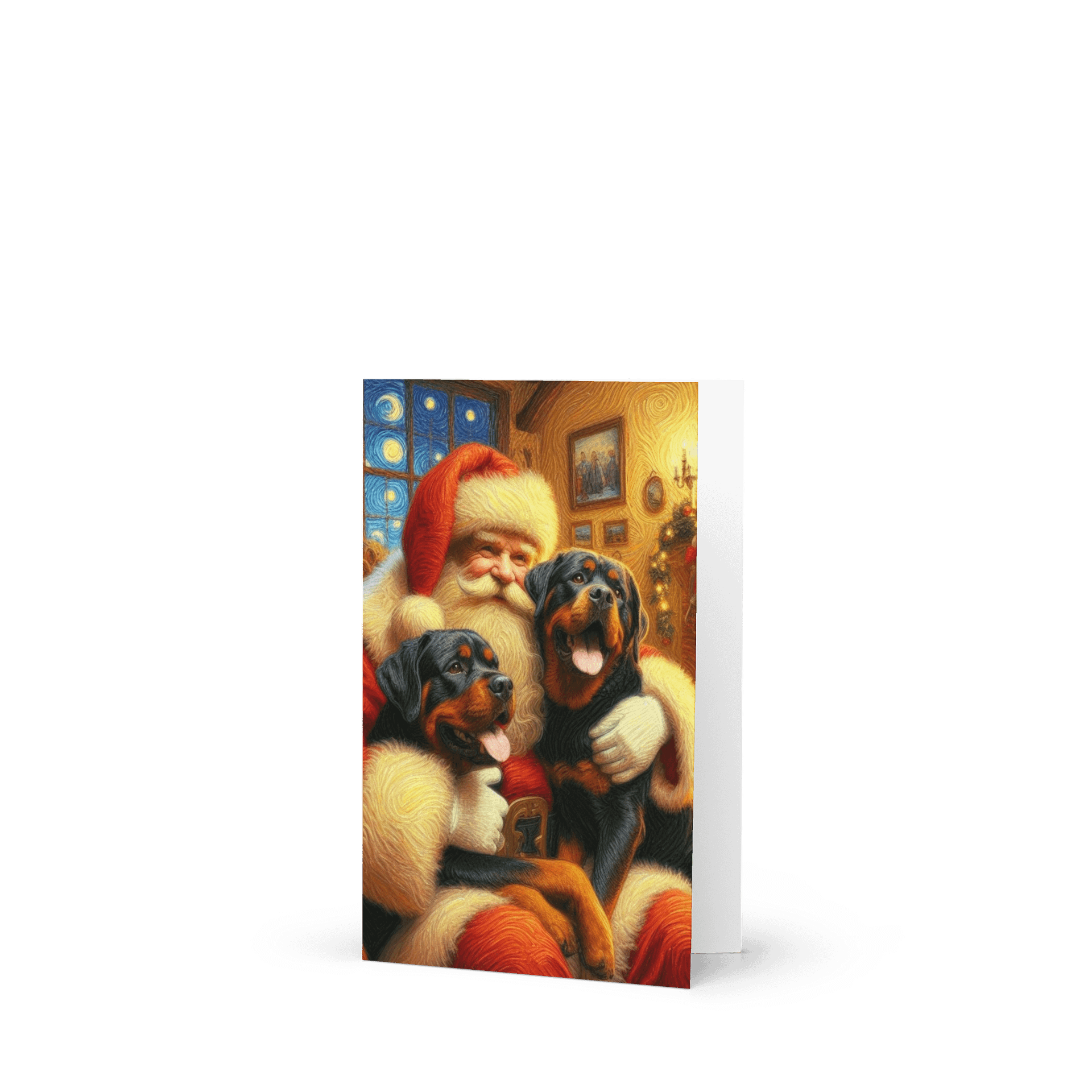 Rottweiler Santa Paws Greeting Card product image (1)