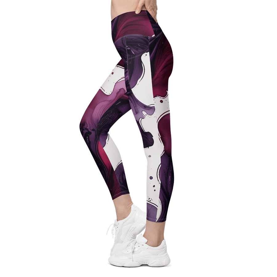 Blackberry Merlot Swirl Leggings product image (4)