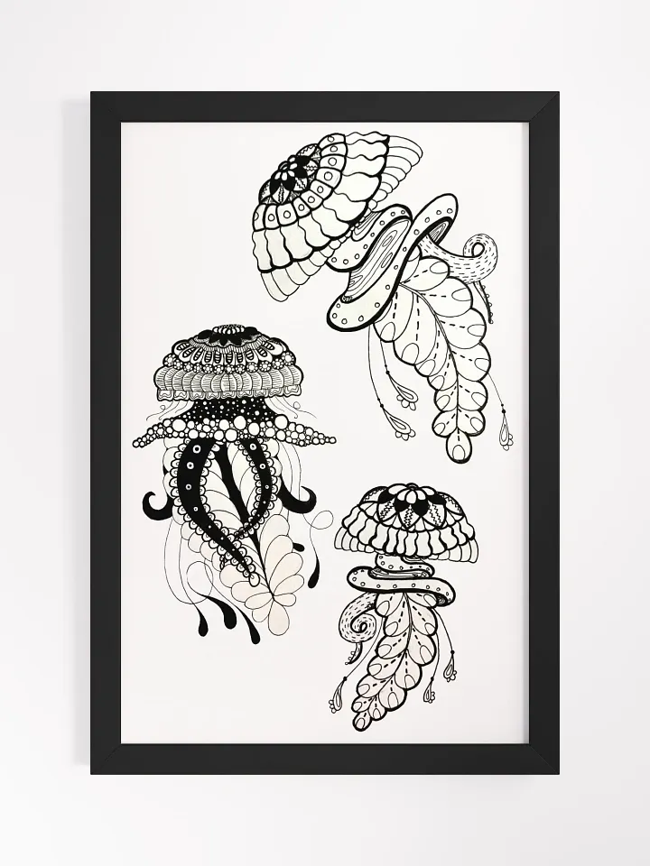 Mystical Jellyfish Trio Framed Poster product image (1)