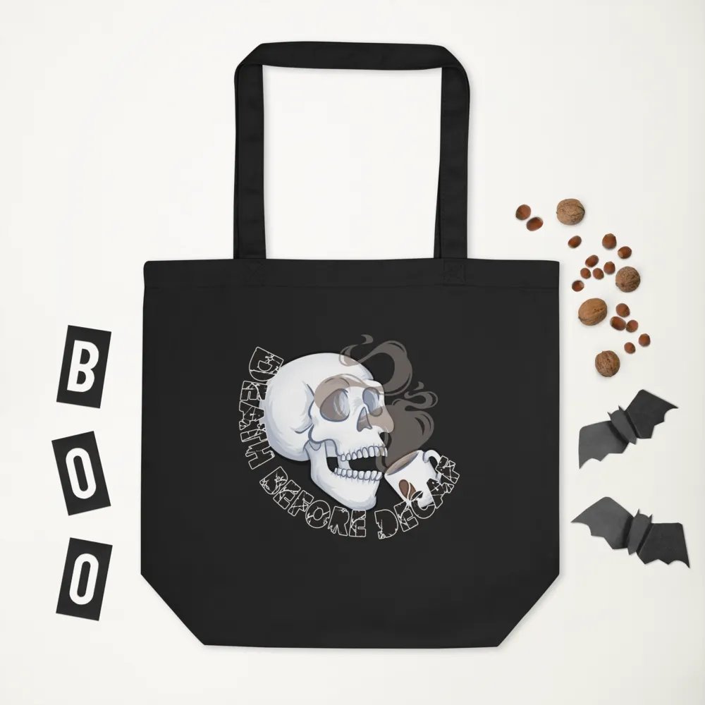 Death Before Decaf Tote Bag product image (5)