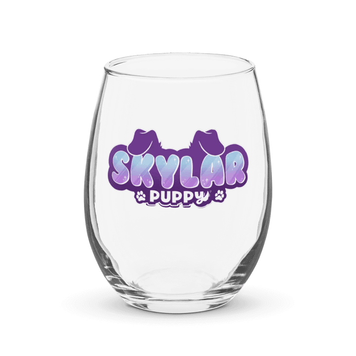 SkylarPuppy Wine Glass product image (1)