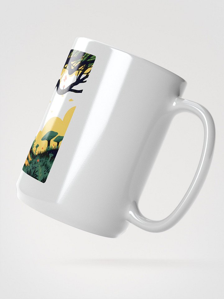Symbiotic Nature - Tree & Mushroom Ecosystem Glossy Mug product image (2)