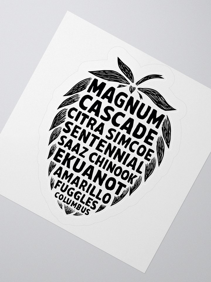 Hop Varieties Sticker product image (4)