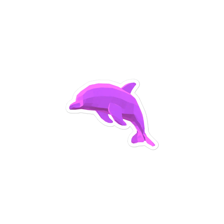 3D Dolphin Magnet 3
