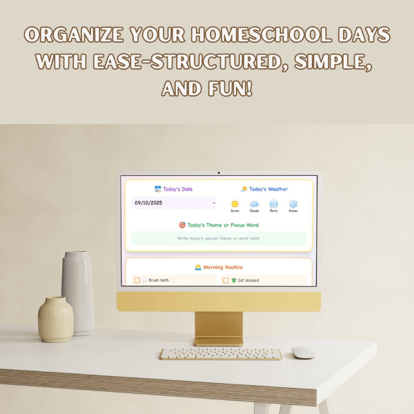 Interactive Homeschool Day Planner product image (4)