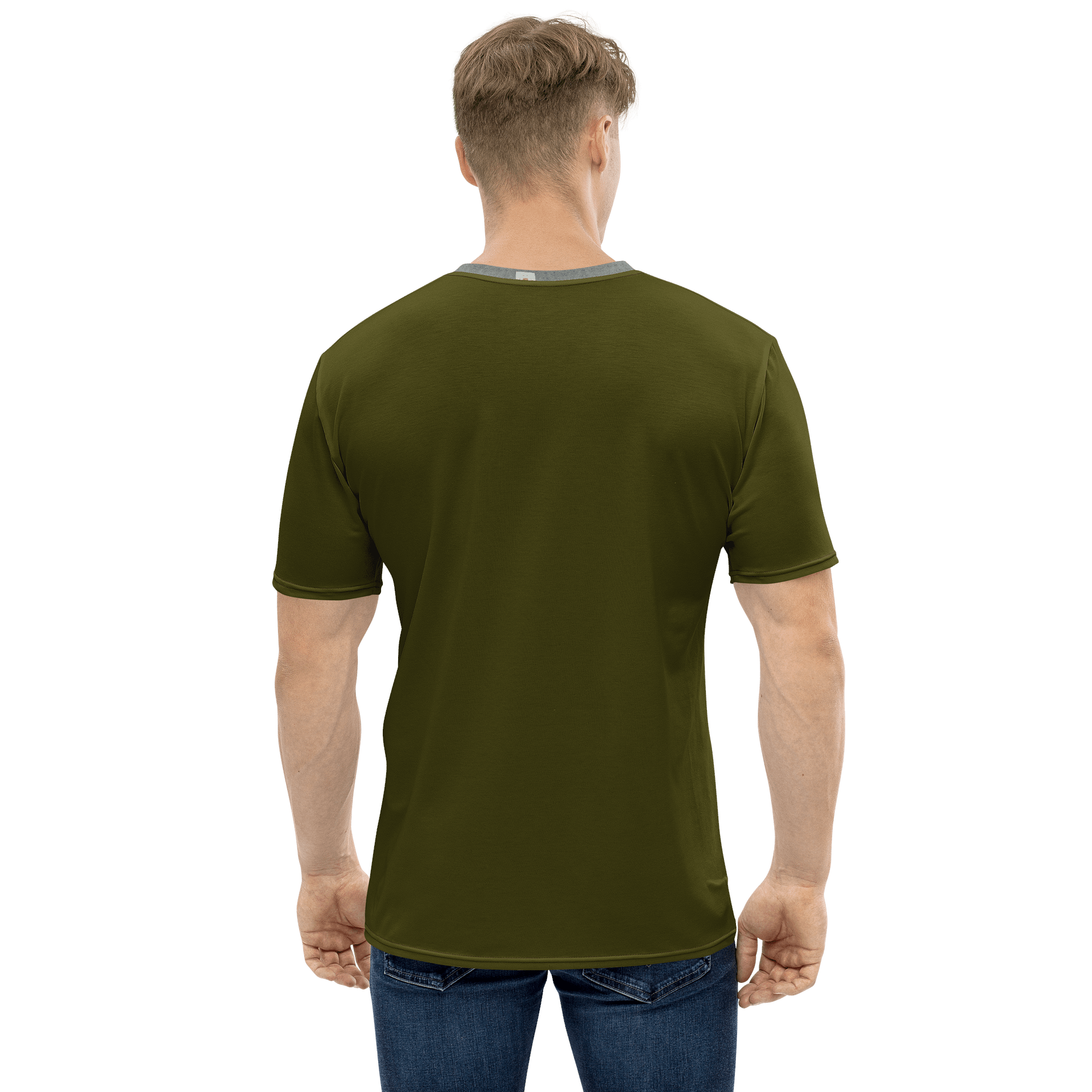 Signal Grid - Verdant Deep Green Edition Men's Tee product image (2)