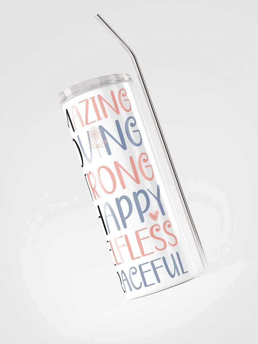 Empowerment Words Stainless Steel Tumbler product image (4)
