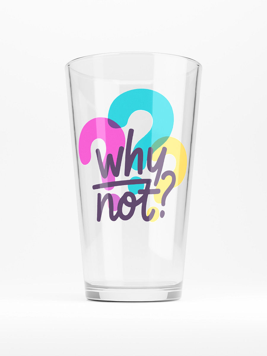 Why Not? Shaker Pint Glass product image (1)