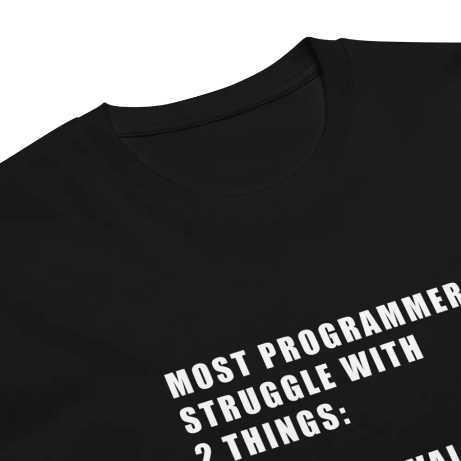 2 Hard Things in Computer Science Funny Programmers Unisex Premium T-Shirt product image (8)