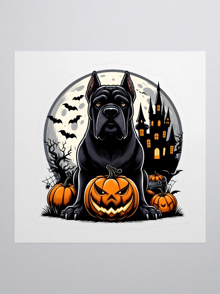 Spooky Cane Corso Halloween Sticker product image (1)