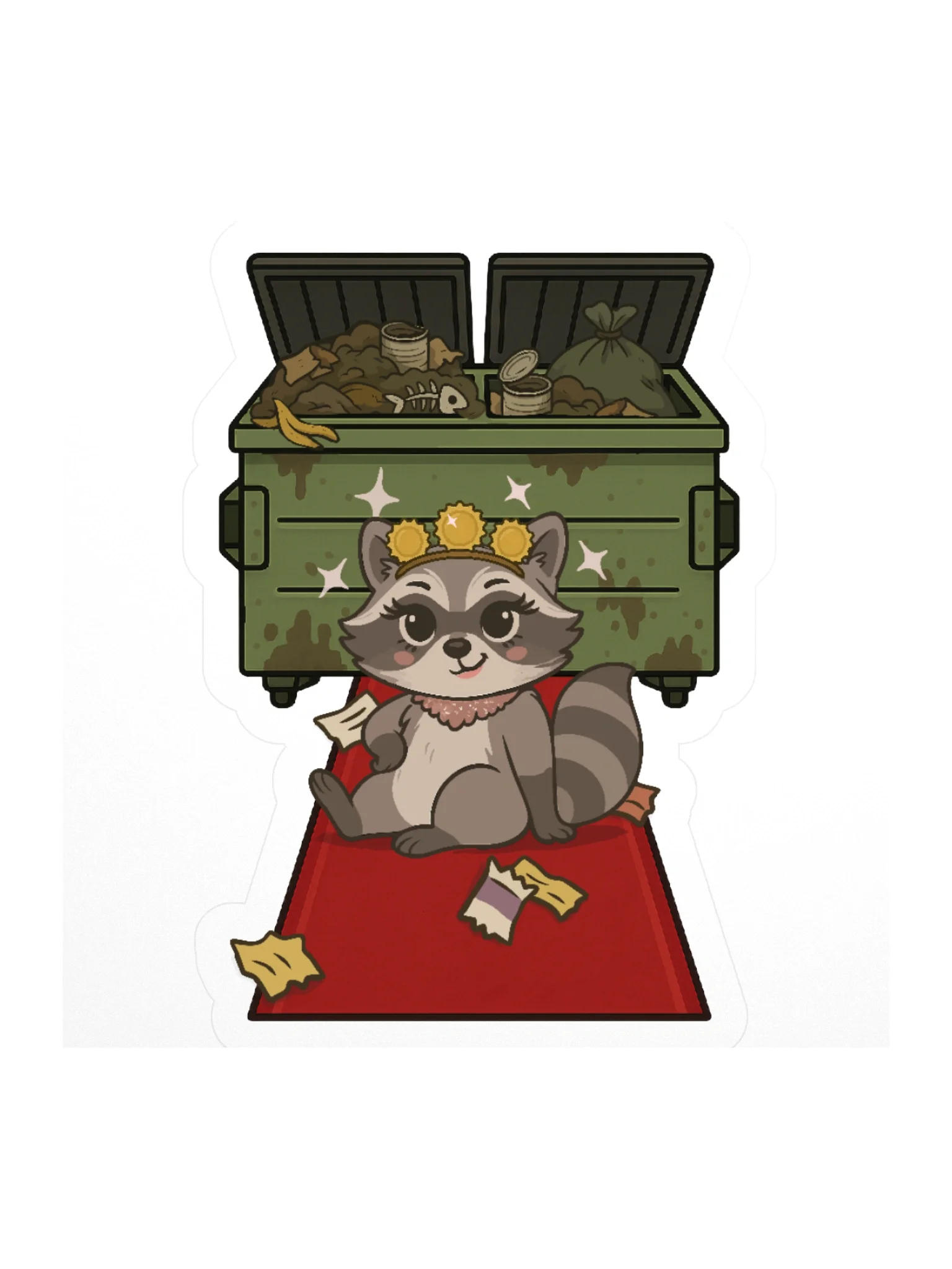 Dina the Dumpster Diva Sticker product image (1)