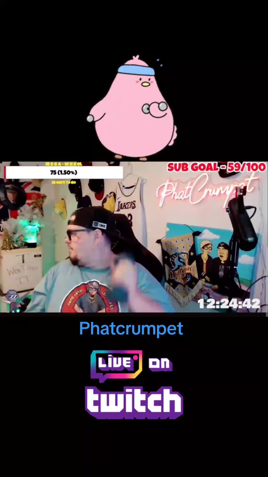 Still live Xmas A-Thon! Give-Away every day! #subathon #xmasinjuly #crumpy #whatsastreamer #twitch #phatcrumpet #streamerclips #iworkout #giveaway 
