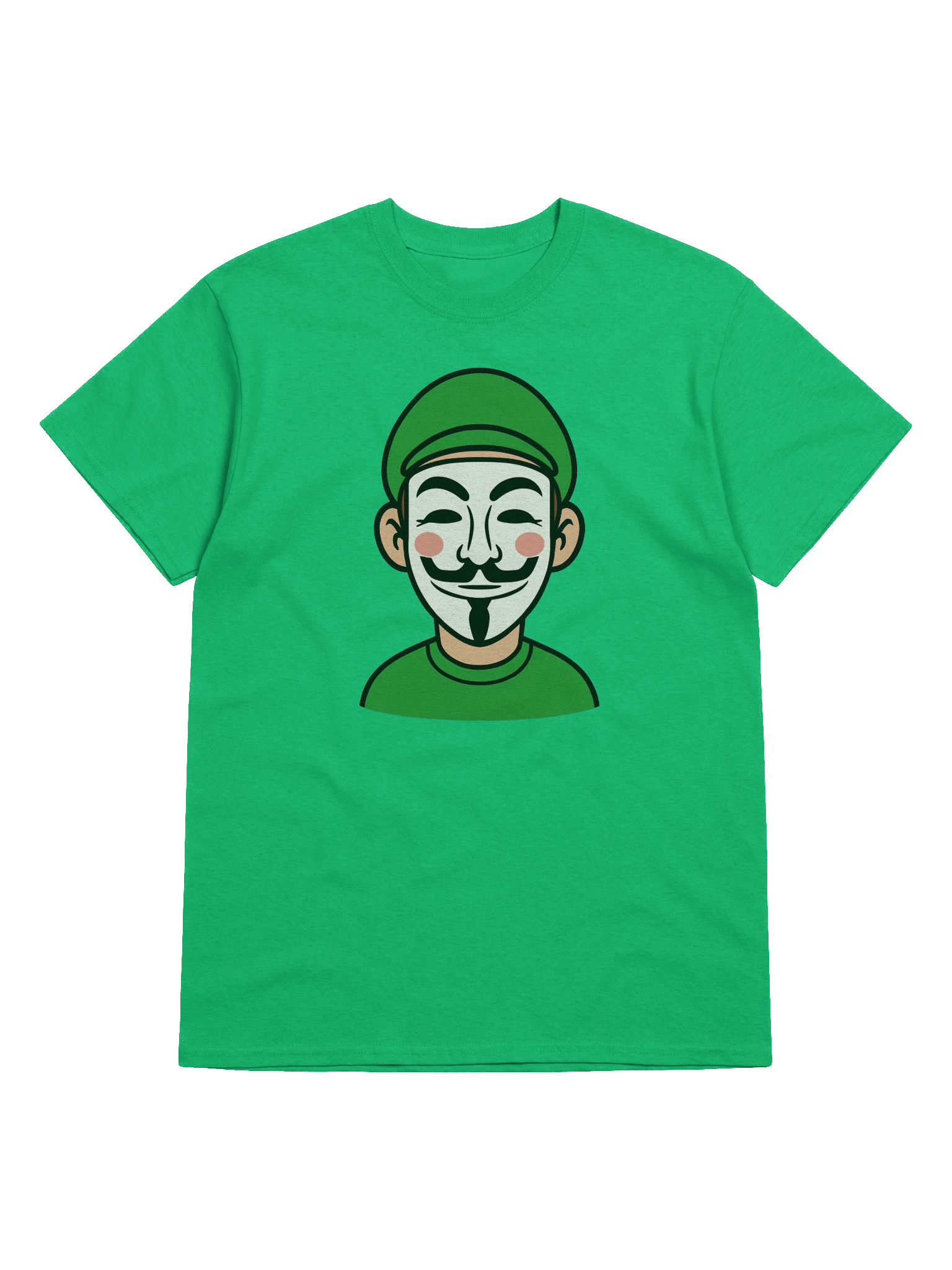 Masked Green Shirt and Hat Man Tee product image (13)