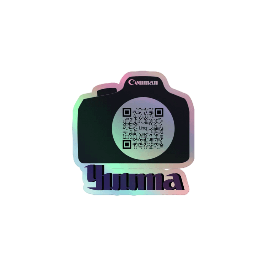 "Yuuma's Cownan Camera" Holographic Sticker product image (1)