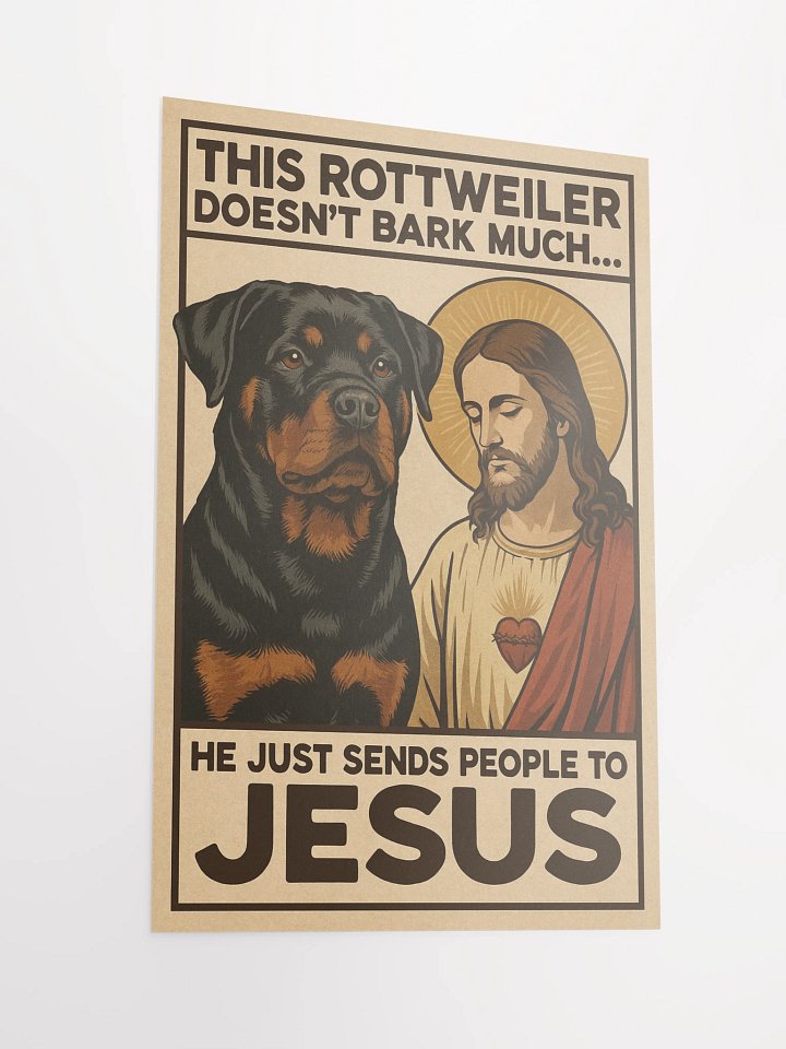 This Rottweiler Doesn’t Bark Much… He Just Sends People to Jesus. product image (6)