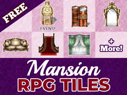 FREE RPG Maker Mansion Tiles product image (1)