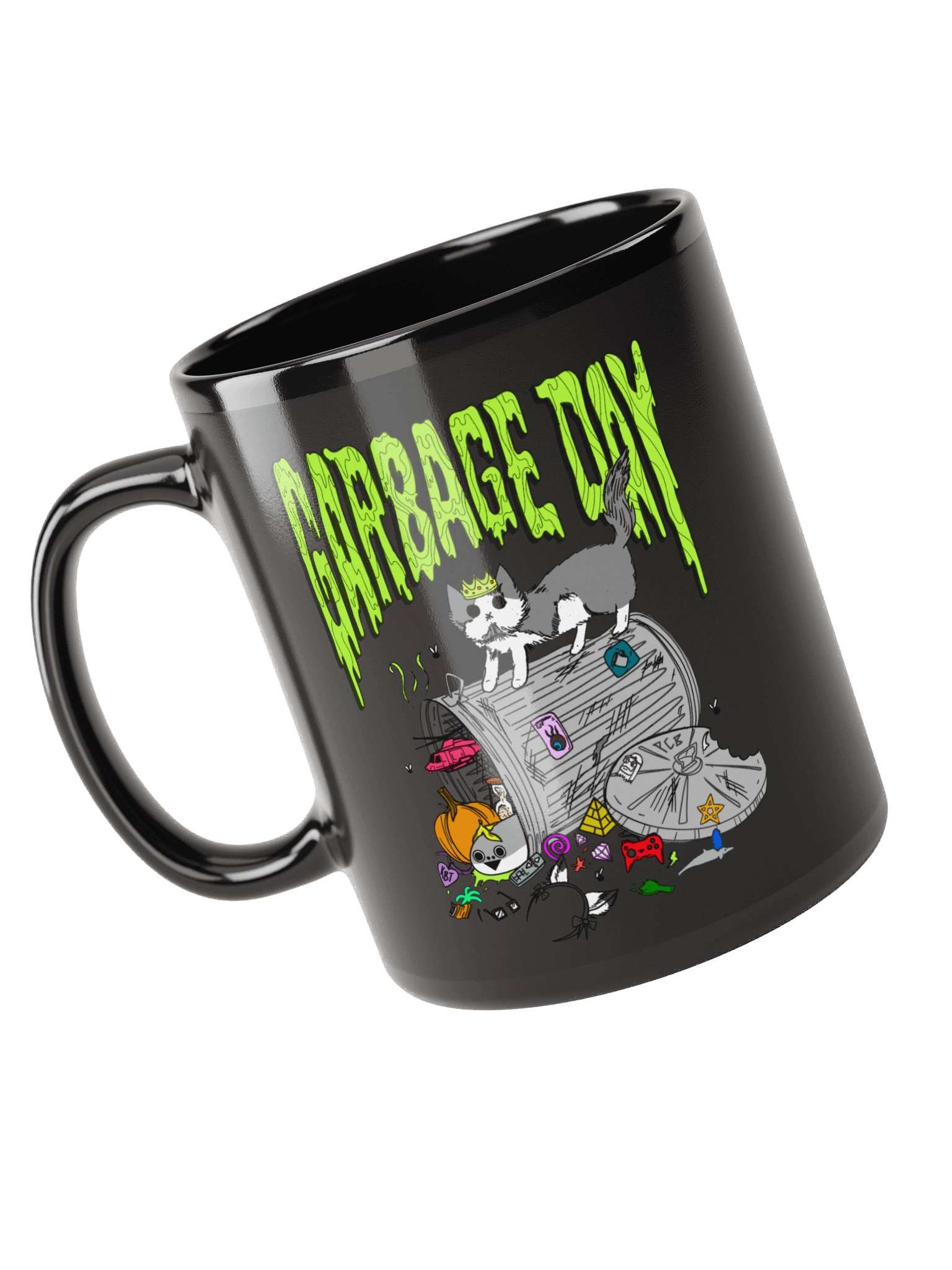 garbage day mug (black) product image (6)