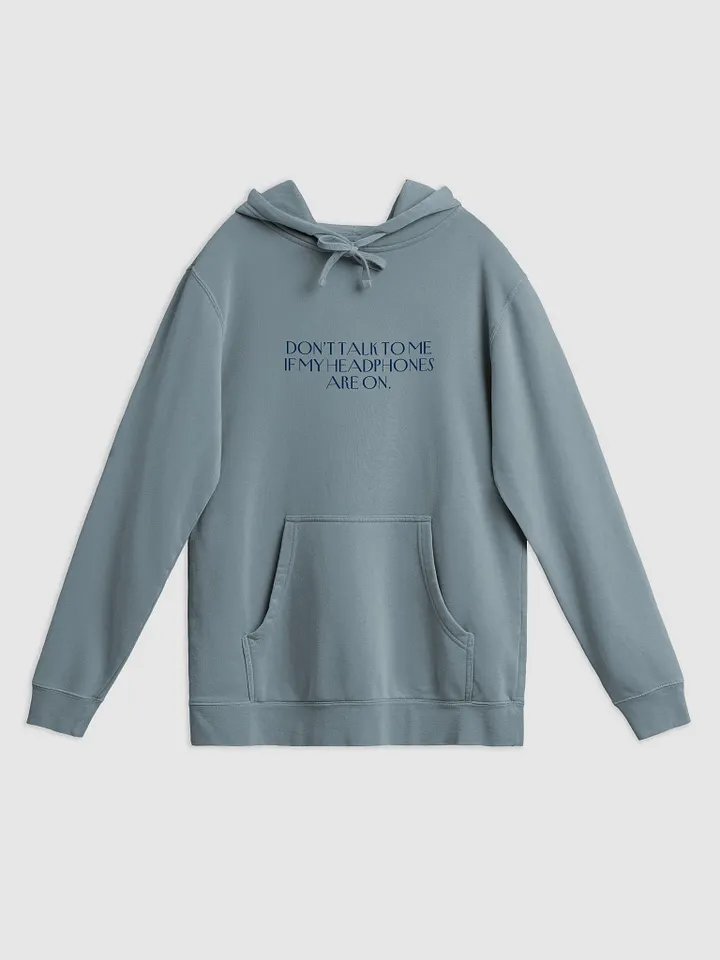HEADPHONES ON (variant 3) printed pigment hoodie product image (11)