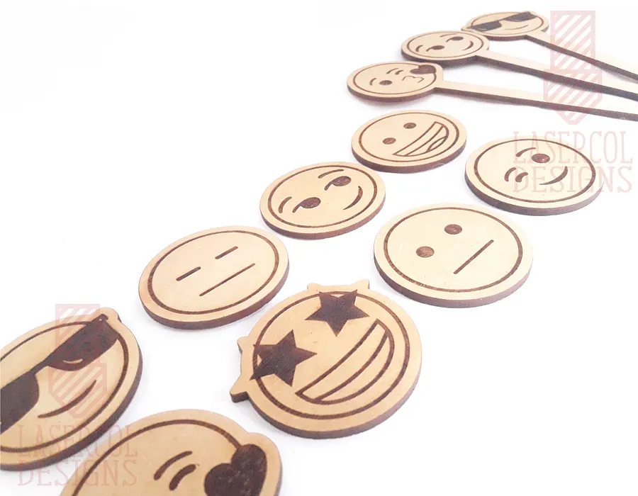 Emojis Set 2 - Laser Cut Files product image (6)