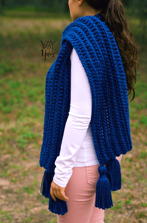 Knit-Look Crochet Scarf - PDF Crochet Pattern & Video Tutorial product image (6)