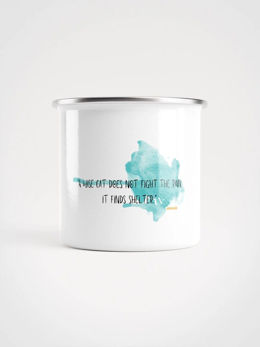 Wise Cat Enamel Adventure Mug product image (1)