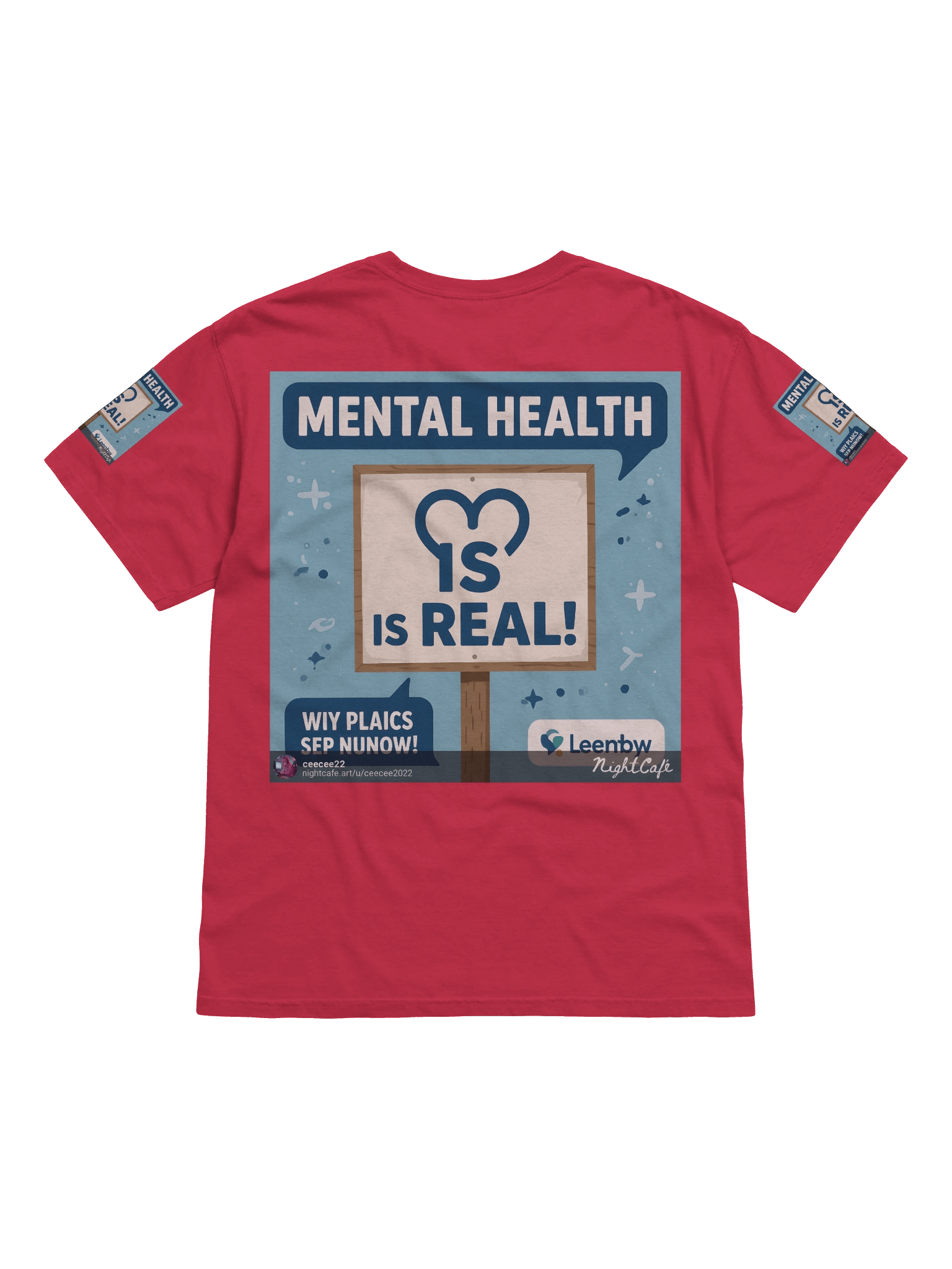 Heartfelt Mental Health Advocacy Tee product image (2)