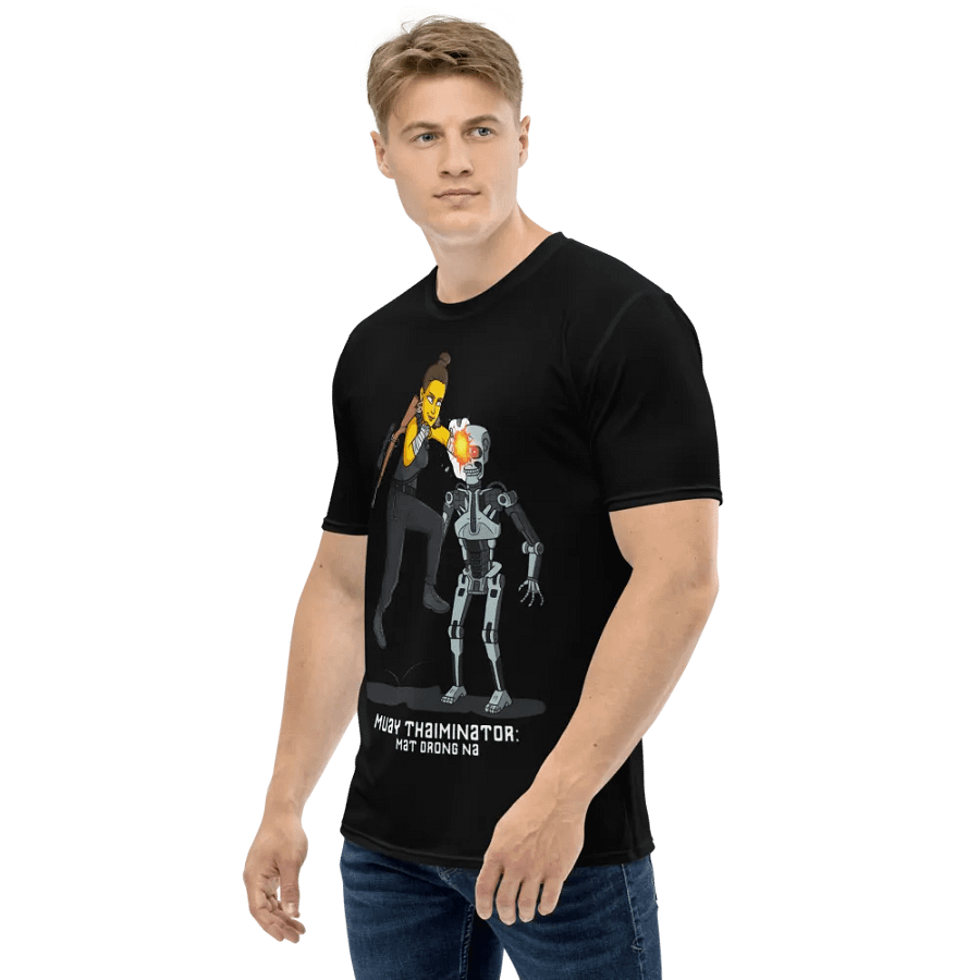 Muay Thaiminator, Training Shirt, black product image (3)
