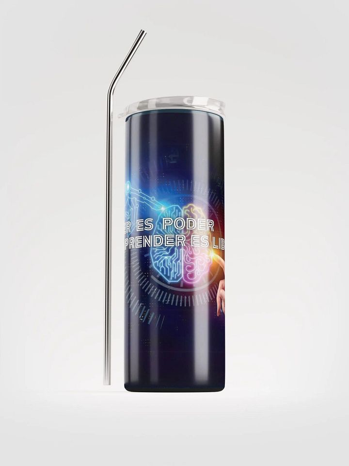 PinkzOff: "Explorador del Conocimiento" Taza de Acero Inoxidable (Steel Tumbler) product image (1)