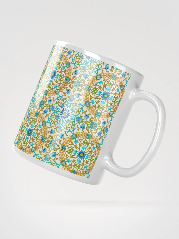 Vine Pattern White Glossy Mug product image (2)