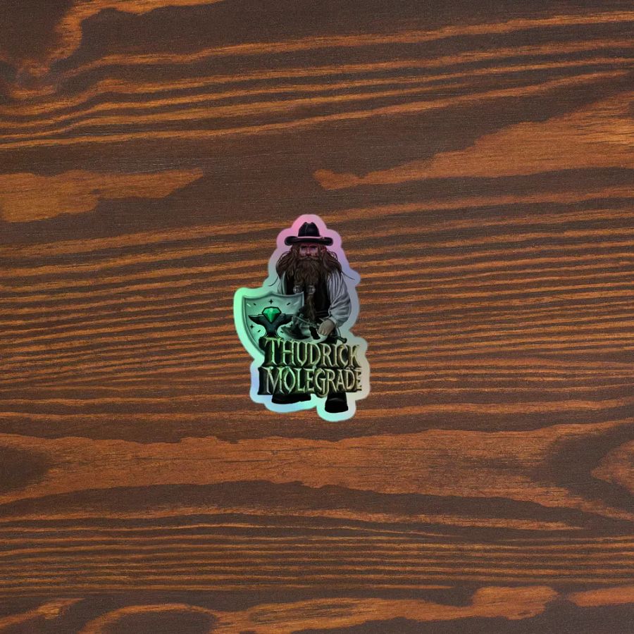 NoobsPodcast Thudrick Molegrade Holographic Sticker product image (3)