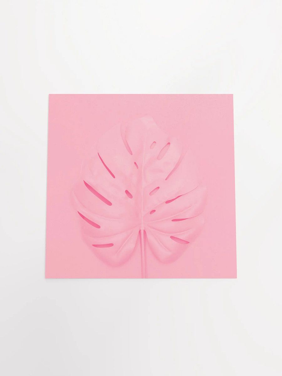 Pink Monstera Leaf Botanical Pop Art Print product image (18)