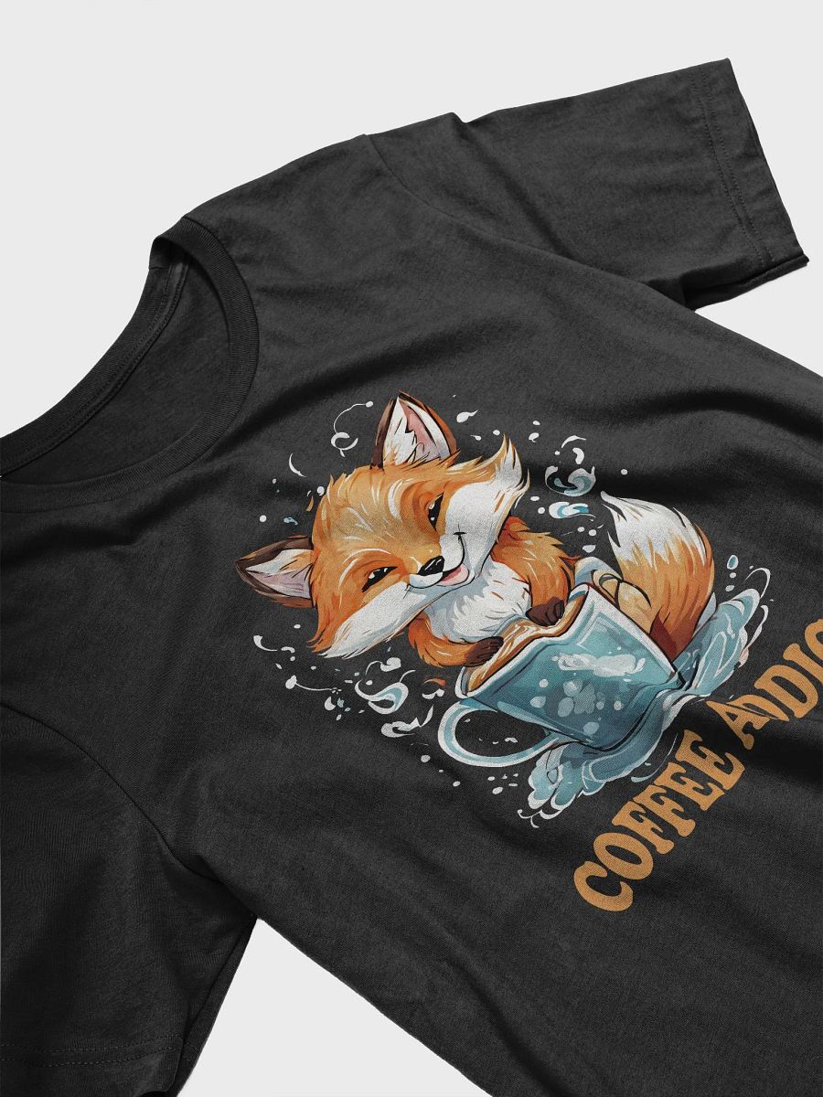 Coffee Addict Funny T-Shirt - Cute Fox Holding Coffee Cup - Perfect for Coffee Lovers product image (4)