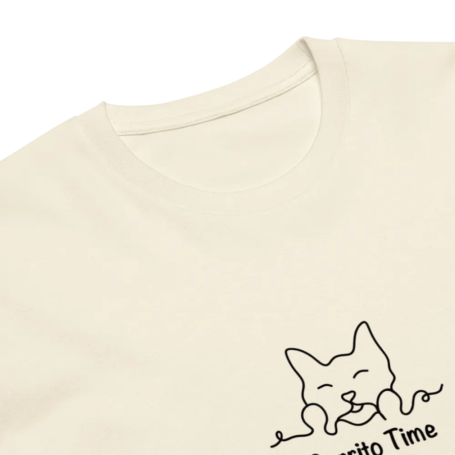 Purrito Time T-shirt (beige) product image (3)
