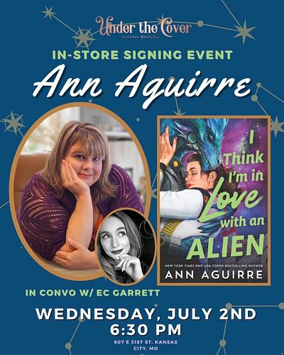 Happy Release Day to @ann_aguirre_author! I'll be chatting with her about her new book,  I Think I'm In Love With An Alien on...