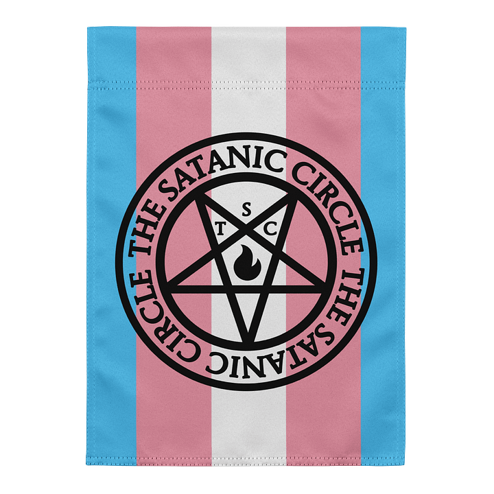 The Satanic Circle - Transgender Garden Flag product image (1)