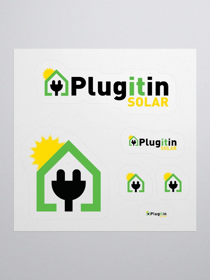 Plug It In Solar High-Quality Kiss Cut Stickers product image (3)