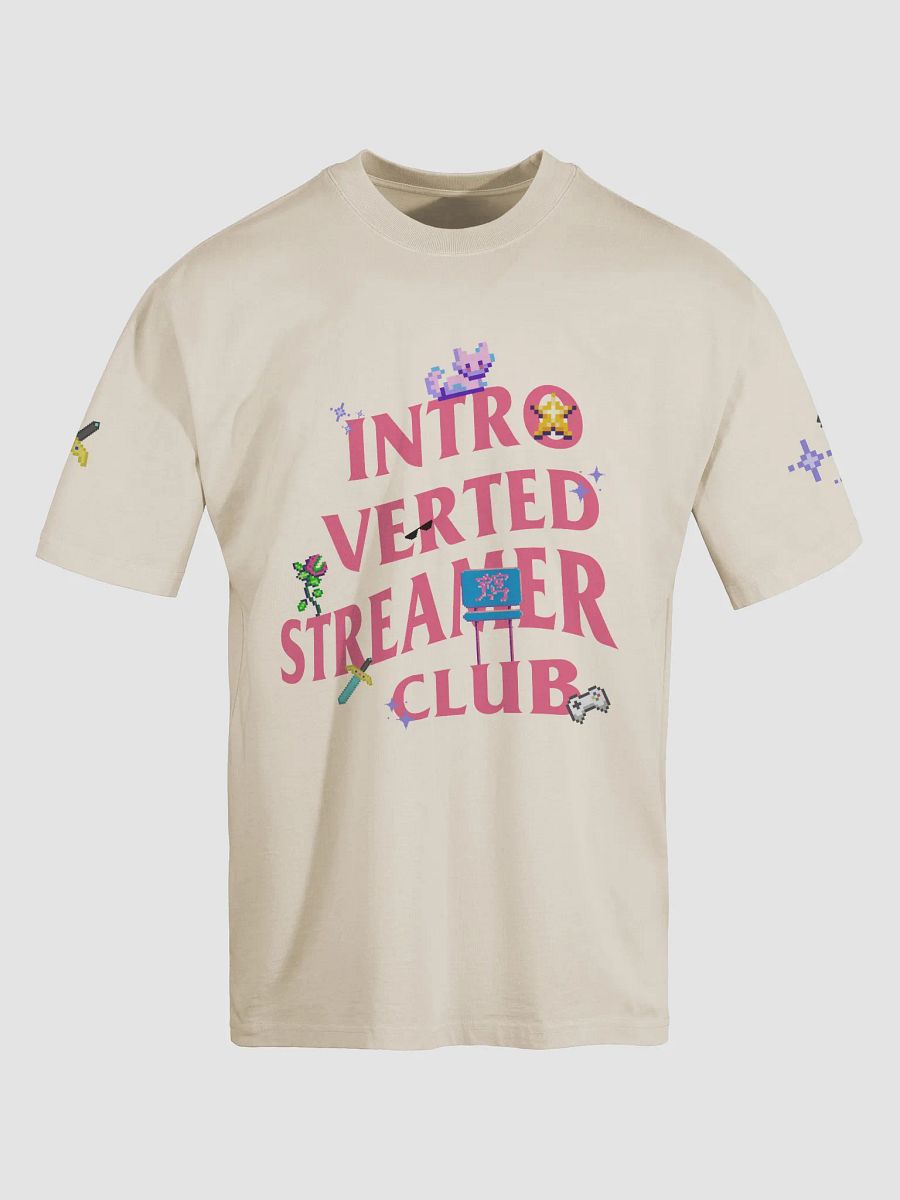 Introverted Streamer Club "Pixel-Elated" Oversized Tee product image (20)