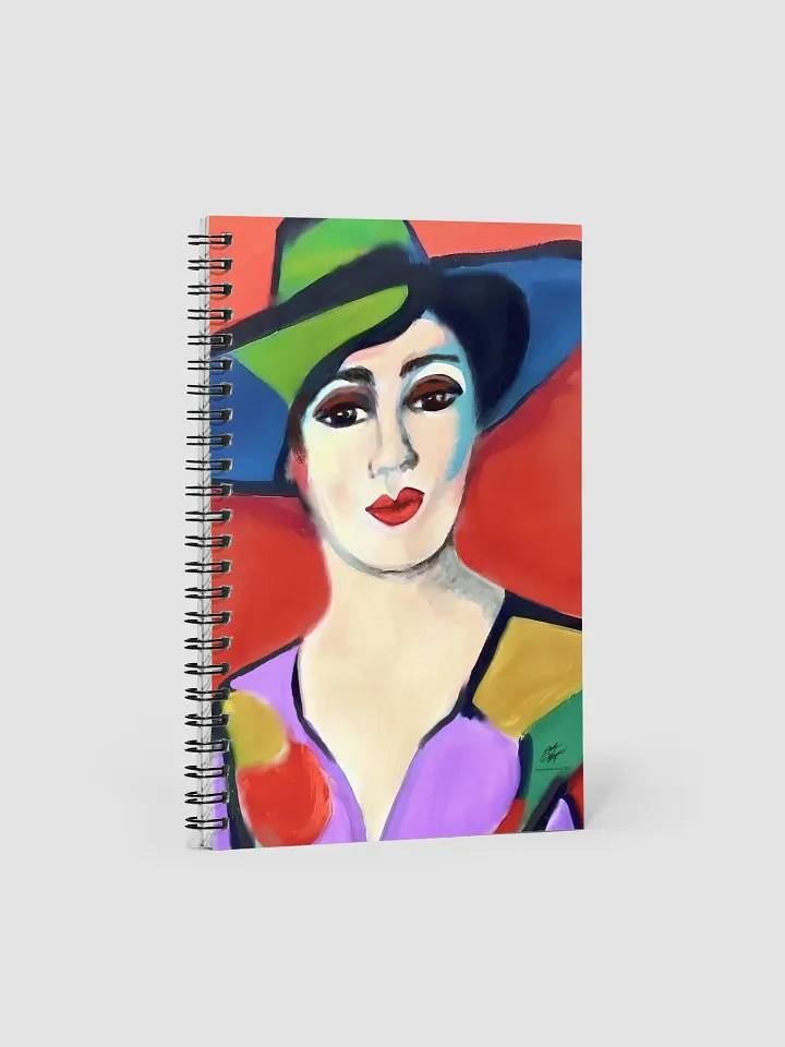 Donna with Hat Spiral Notebook product image (1)