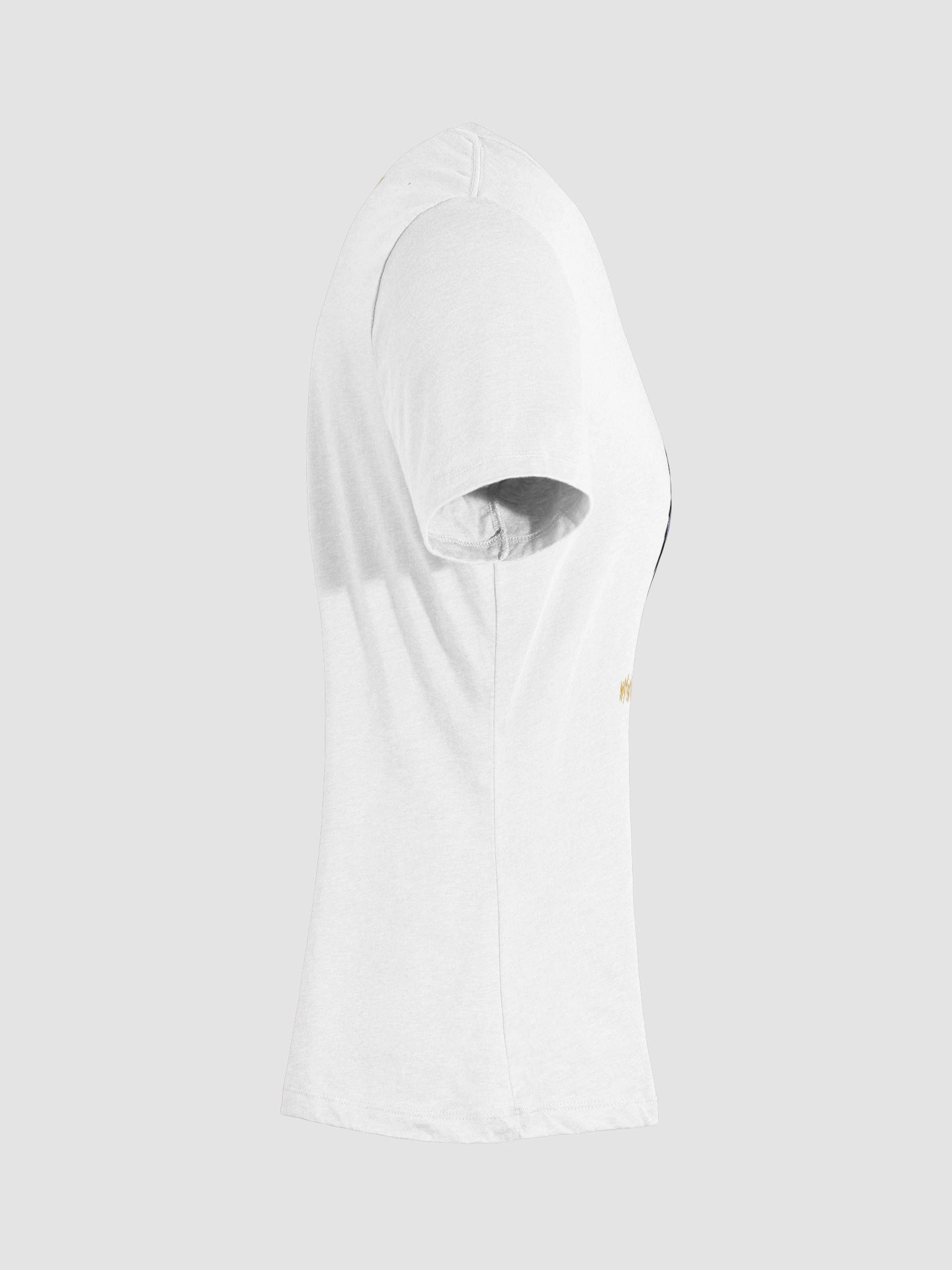 Destination Bigfoot Bronco Bigfoot Logo Bella+Canvas Women's Relaxed V-Neck T-Shirt (White) product image (11)