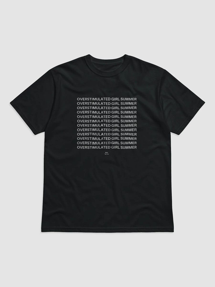 OVERSTIMULATED GIRL SUMMER white eco tee product image (1)