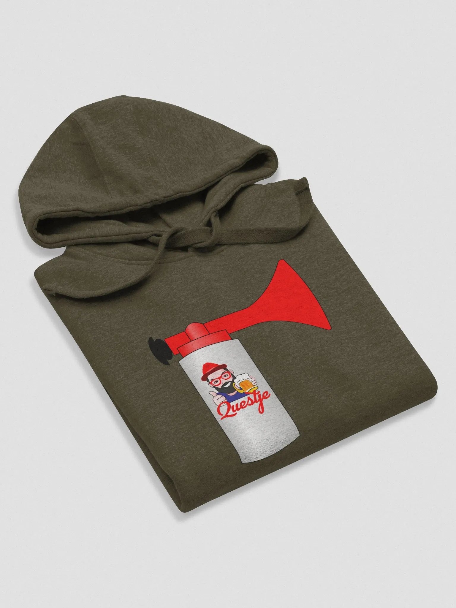 Questje Premium Hoodie airhorn big logo product image (70)