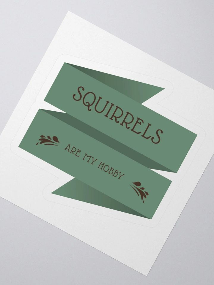 Squirrel Hobby Kiss Cut Stickers product image (3)